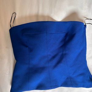 Zara  STRAIGHT NECK BUSTIER  BLUE - REF 2714/707